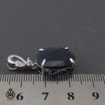 مدال یاقوت کبود اصل طرح ترانه زنانه - کد 3222 - تصویر 4