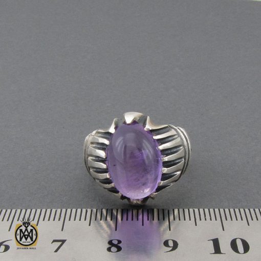 انگشتر آمتیست مردانه - کد 10279 - تصویر 4