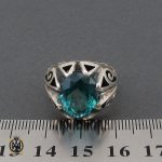 انگشتر توپاز سبز مردانه - کد 10328 - تصویر 4