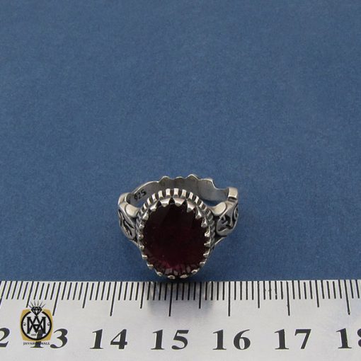 4 انگشتر یاقوت سرخ خوش رنگ مردانه  - کد 10332 - تصویر 4