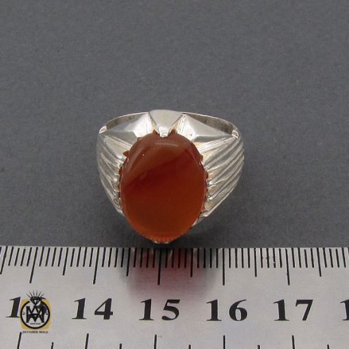 4 انگشتر عقیق یمن مردانه - کد 10344 - تصویر 4