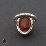 انگشتر عقیق یمن مردانه دست ساز - کد 10346 - تصویر 4