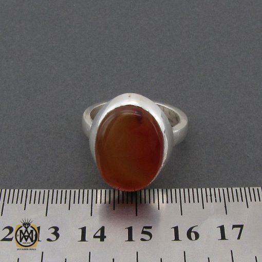 4 انگشتر عقیق یمن مردانه دست ساز - کد 10352 - تصویر 4