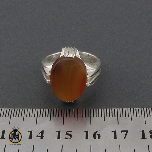 انگشتر عقیق یمن مردانه - کد 10354 - تصویر 4