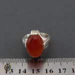 4 انگشتر عقیق یمن مردانه - کد 10356 - تصویر 4