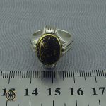 انگشتر حدید با حکاکی استغفر الله العظيم واتوب اليه مردانه - کد 10363 - تصویر 4