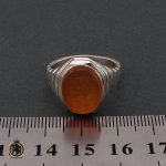 انگشتر عقیق یمن با حکاکی یا معبود العابدین مردانه - کد 10221 - تصویر 4