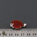 مدال عقیق قرمز طرح مهناز زنانه - کد 3228 - تصویر 4