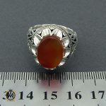 انگشتر عقیق یمن مردانه هنر دست استاد صانعی - کد 10395 - تصویر 4