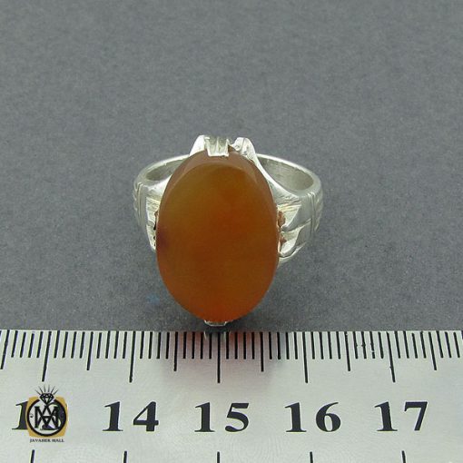 انگشتر عقیق یمن مردانه - کد 10379 - تصویر 4