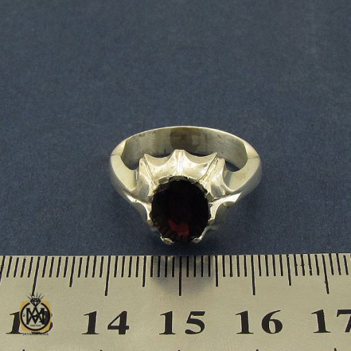 انگشتر یاقوت سرخ مردانه دست ساز - کد 10380 - تصویر 4