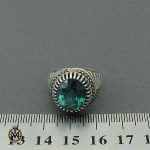 انگشتر توپاز سبز مردانه - کد 10391 - تصویر 4