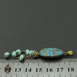 4 مدال فیروزه نیشابوری طرح هلیا زنانه - کد 3229 - تصویر 4