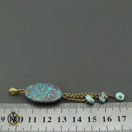 مدال فیروزه نیشابوری طرح سارینا زنانه - کد 3232 - تصویر 4