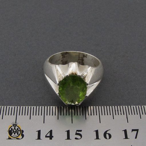 انگشتر زبرجد اصلی مردانه دست ساز - کد 10403 - تصویر 4