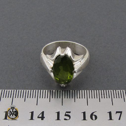 انگشتر زبرجد مردانه - کد 10405 - تصویر 4