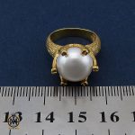 4 انگشتر مروارید اصل طرح بهارناز زنانه - کد 2149 - تصویر 4