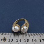 4 انگشتر مروارید اصل طرح پانیذ زنانه - کد 2150 - تصویر 4