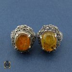 4 انگشتر کهربا لهستان طرح مهرآنا زنانه - کد 2157 - تصویر 4