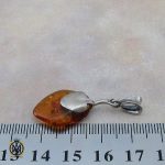 مدال کهربا لهستان طرح نوشاد زنانه - کد 3237 - تصویر 4