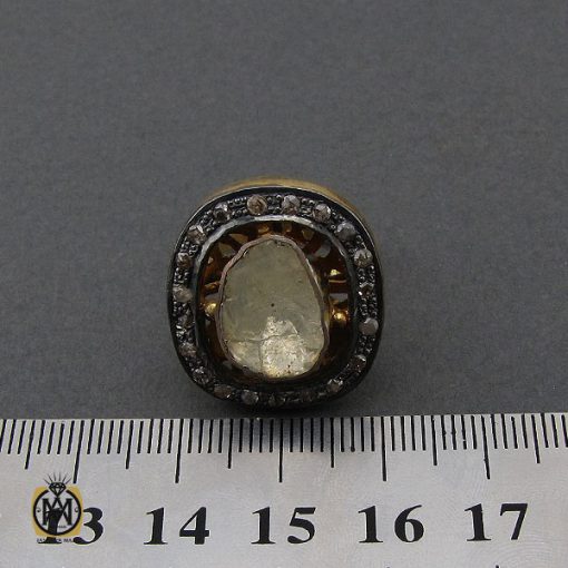 انگشتر الماس اصل و معدنی طرح نیکو زنانه - کد 2172 - تصویر 4