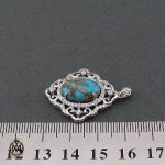 4 مدال فیروزه نیشابوری طرح آوینا زنانه - کد 3197 - تصویر 4