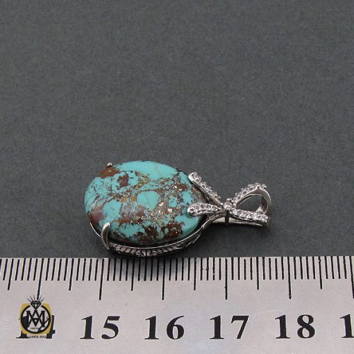 مدال فیروزه نیشابوری طرح بهارین زنانه - کد 3198 - تصویر 4