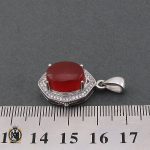 4 مدال عقیق یمن طرح خاطره زنانه - کد 3206 - تصویر 4