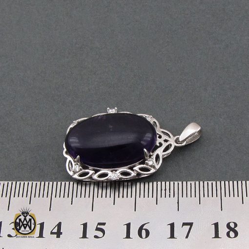 مدال آمتیست طرح ساتین زنانه - کد 3213 - تصویر 4