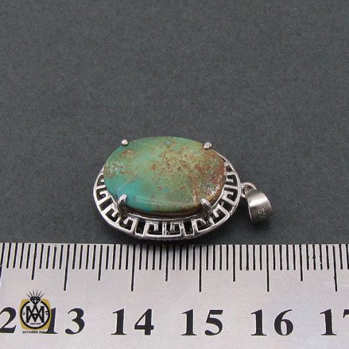 4 مدال فیروزه نیشابوری طرح ورساچه زنانه - کد 3199 - تصویر 4