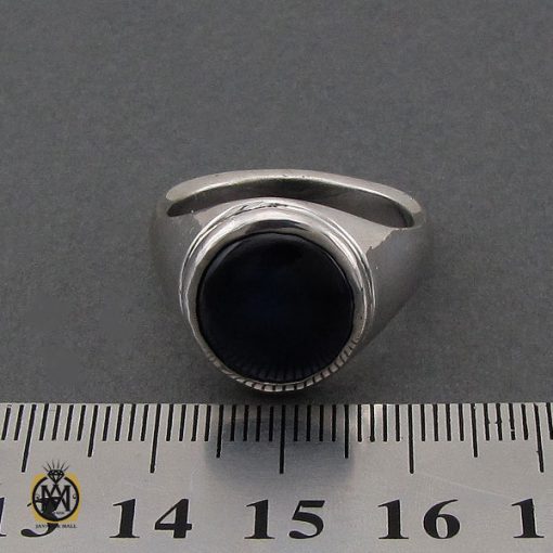 4 انگشتر یاقوت کبود استار مردانه - کد 10244 - تصویر 4