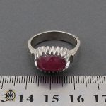4 انگشتر یاقوت سرخ مردانه طرح صفوی - کد 10254 - تصویر 4