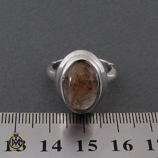 انگشتر کوارتز رُتایل مردانه دست ساز - کد 10261 - تصویر 4