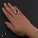 5 انگشتر زولتنایت مردانه دست ساز هنر استاد صانعی - کد 10310 - تصویر 5