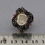 انگشتر الماس اصل طرح پرتو زنانه - کد 2146 - تصویر 5