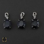 مدال یاقوت کبود اصل طرح ترانه زنانه - کد 3222 - تصویر 5