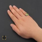 5 انگشتر زبرجد مردانه - کد 10330 - تصویر 5