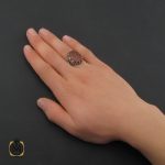 5 انگشتر عقیق با حکاکی یا ابوالفضل عباس مردانه - کد 10337 - تصویر 5