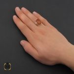 5 انگشتر عقیق یمن مردانه - کد 10343 - تصویر 5