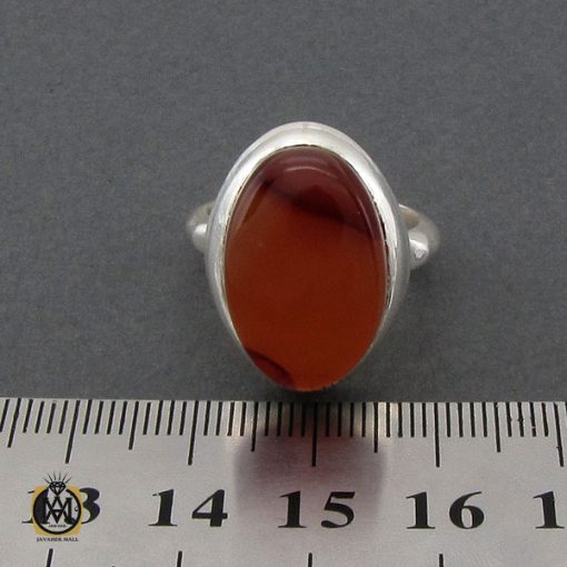 انگشتر عقیق یمن مردانه دست ساز - کد 10346 - تصویر 5