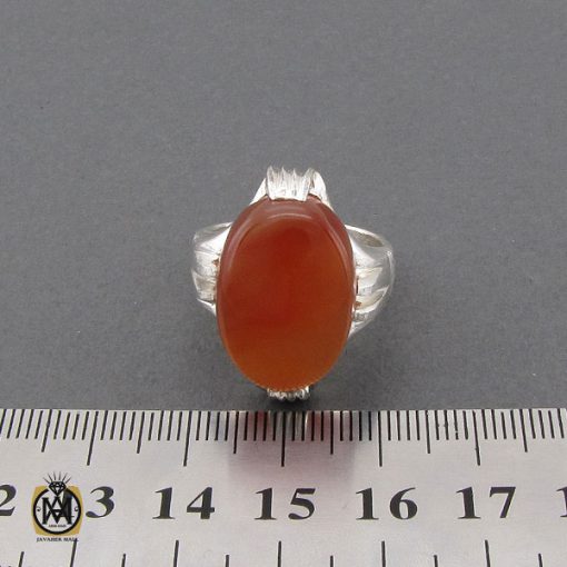 انگشتر عقیق یمن مردانه دست ساز - کد 10348 - تصویر 4