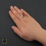 انگشتر عقیق یمن مردانه - کد 10350 - تصویر 5