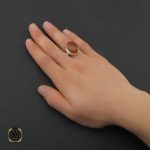 5 انگشتر عقیق یمن مردانه دست ساز - کد 10352 - تصویر 5