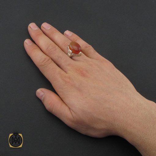 5 انگشتر عقیق یمن مردانه - کد 10356 - تصویر 5