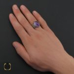 5 انگشتر آمتیست مردانه - کد 10279 - تصویر 5