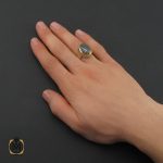 5 انگشتر حدید صینی با حکاکی ان الحسین مصباح الهدی و سفینه النجاه مردانه - کد 10358 - تصویر 5