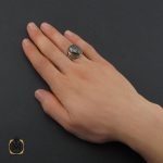 5 انگشتر حدید با حکاکی ان الله بالغ امره مردانه - کد 10359 - تصویر 5