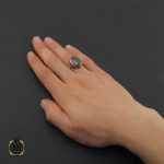 5 انگشتر حدید با حکاکی ان الحسین مصباح الهدی و سفینه النجاه مردانه - کد 10360 - تصویر 5