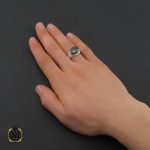 5 انگشتر حدید با حکاکی ان الله بالغ امره طرح صفوی مردانه - کد 10365 - تصویر 5