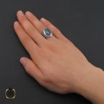5 انگشتر حدید با حکاکی آیه ولایت علی ابن ابی طالب مردانه - کد 10369 - تصویر 5